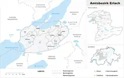 Location of Erlach District