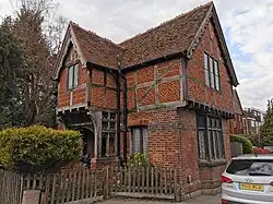 Kelsey Lodge, a Grade II–listed late Victorian Tudor Revival lodge by the eastern entrance off Wickham Rd.[11]