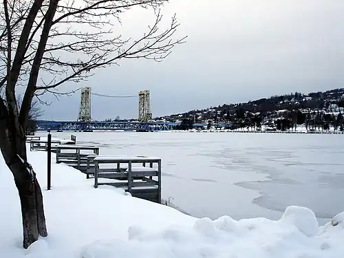 Keweenaw Waterway during Winter