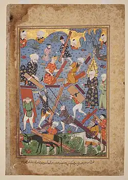 The construction of Noah's Ark