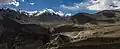 Khardung village (right), the namesake of the pass