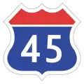 Korea Expressway No.45.svg