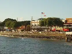 Downtown Lahaina on the waterfront prior to the 2023 fire