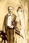 Reinisch with his first wife Luise, 1887