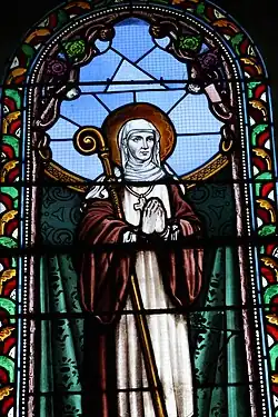St. Burgundofara, stained glass window.