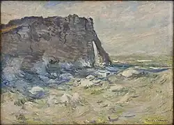 Porte d'Aval by Claude Monet.