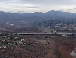 The eastern portion of Lake Hodges in near-dry conditions in 2013