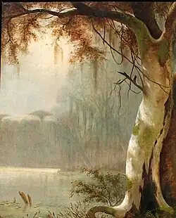 Lake Maurepas Bayou, 1880 painting by Joseph Rusling Meeker