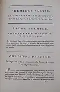 First page of Volume I of "Traité de mécanique céleste" (1799)