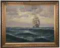 Large Sailing Ship, oil on canvas (private collection)