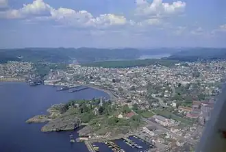 Widerøe aerial photo, 1964.