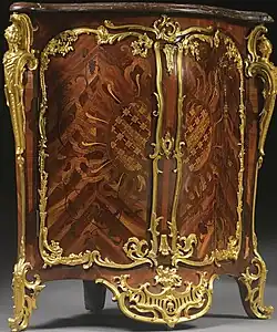 An encoignure by royal cabinetmaker Jean-Pierre Latz (c. 1750)