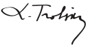 Leon Trotsky's signature
