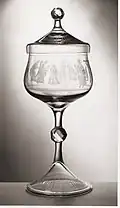 Covered goblet engraved with six scenes from the life of Christ, 1982