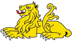 Lion couchant