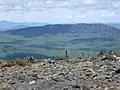 Little Bigelow Mountain as seen from the summit of Burnt Mountain.