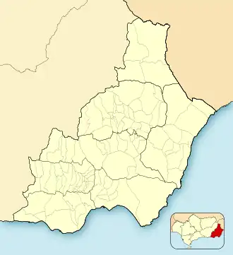 Bayarque is located in Province of Almería