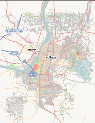 Howrah is located in Kolkata