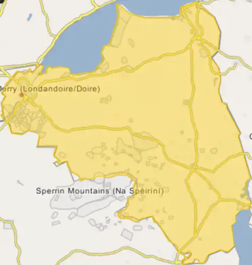Gulladuff is located in County Londonderry