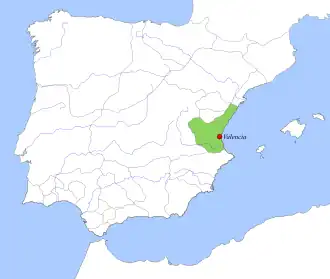 Taifa Kingdom of Valencia, c. 1037