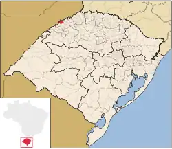 Location within Rio Grande do Sul
