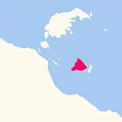 Location of Bentinck Island