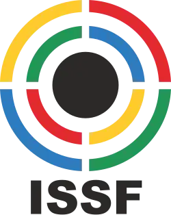 The logo of the International Shooting Sport Federation (ISSF)