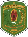 Emblem of Kutai Regency, now called Kutai Kartanegara Regency and has a new Emblem