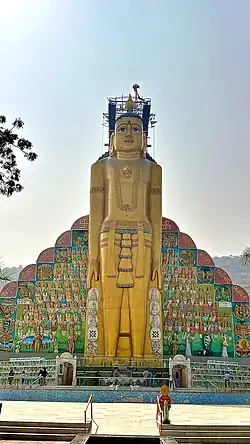 108 feet (33&nbsp;m) statue at Palitana