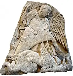 Saint Michael slaying the dragon, a scene that possibly inspired the battle between Eärendil and Ancalagon