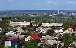 Photo of Lysychansk, twin city of Siverskodonetsk that was the last city in the oblast to be captured by Russian forces during its invasion