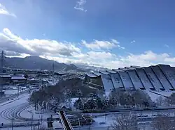 M-Wave northeast corner in winter