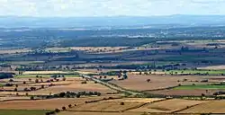 The A5 as it traverses rural Shropshire near Wellington on a new alignment to that of the original Thomas Telford route