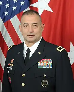2024 color head and shoulders photo of brigadier General Mark D. McCormack in army dress blur uniform