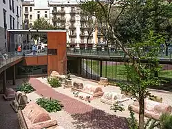 Roman tombs in the Plaça de la Vila de Madrid.