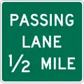 D17-4 Passing lane (distance)