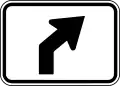 M5-2PR Advance Right Turn Arrow (45 Degree Angle)