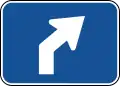M5-2 (D) Advance Right Turn Arrow (45 Degree Angle)