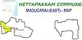 Map of Maducarai(East), Nettapakkam Commune