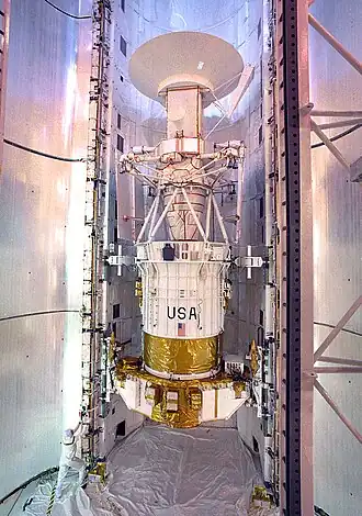 The probe imaged aboard Atlantis.