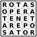 Sator Square, an ancient Roman amulet in the form of a palindromic word square