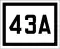 State Route 43A marker