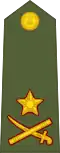 Major general (Hindi: मेजर - जनरल, romanized:&nbsp;mejar - janaral) (Indian Army)[32]