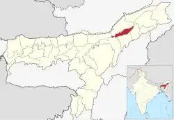Location in Assam
