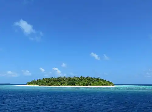 Desert island from Baa Atoll