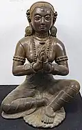 Bronze portrait of Malla queen, 1696-1722 CE, Nepal.