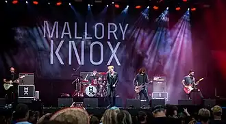Mallory Knox performing at Rock am Ring 2017.