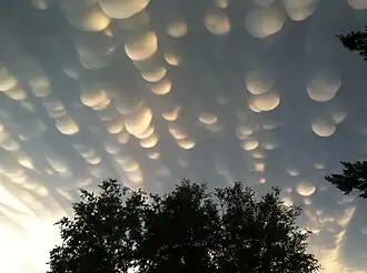 Mammatus Clouds over Saskatchewan (October 23, 2012;[27] October 18, 2015[28])