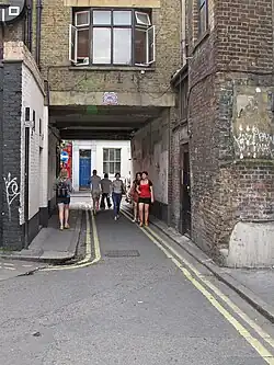 Photograph of Rose Street, now called Manette street, in 2014