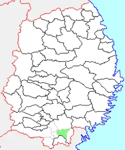 Location of Senmaya in Iwate Prefecture